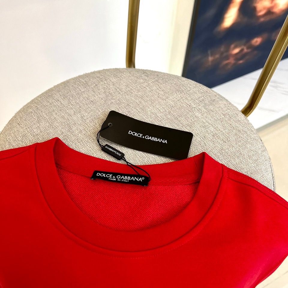 シンプル ドルチェ&ガッバーナ Tシャツ コピー DGロゴ クルーネック スウェットシャツ-1
