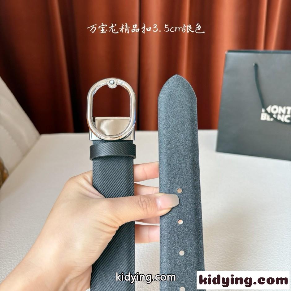 洗練された カジュアル モンブラン ベルト 偽物 レザーベルト 合わせやすい-3