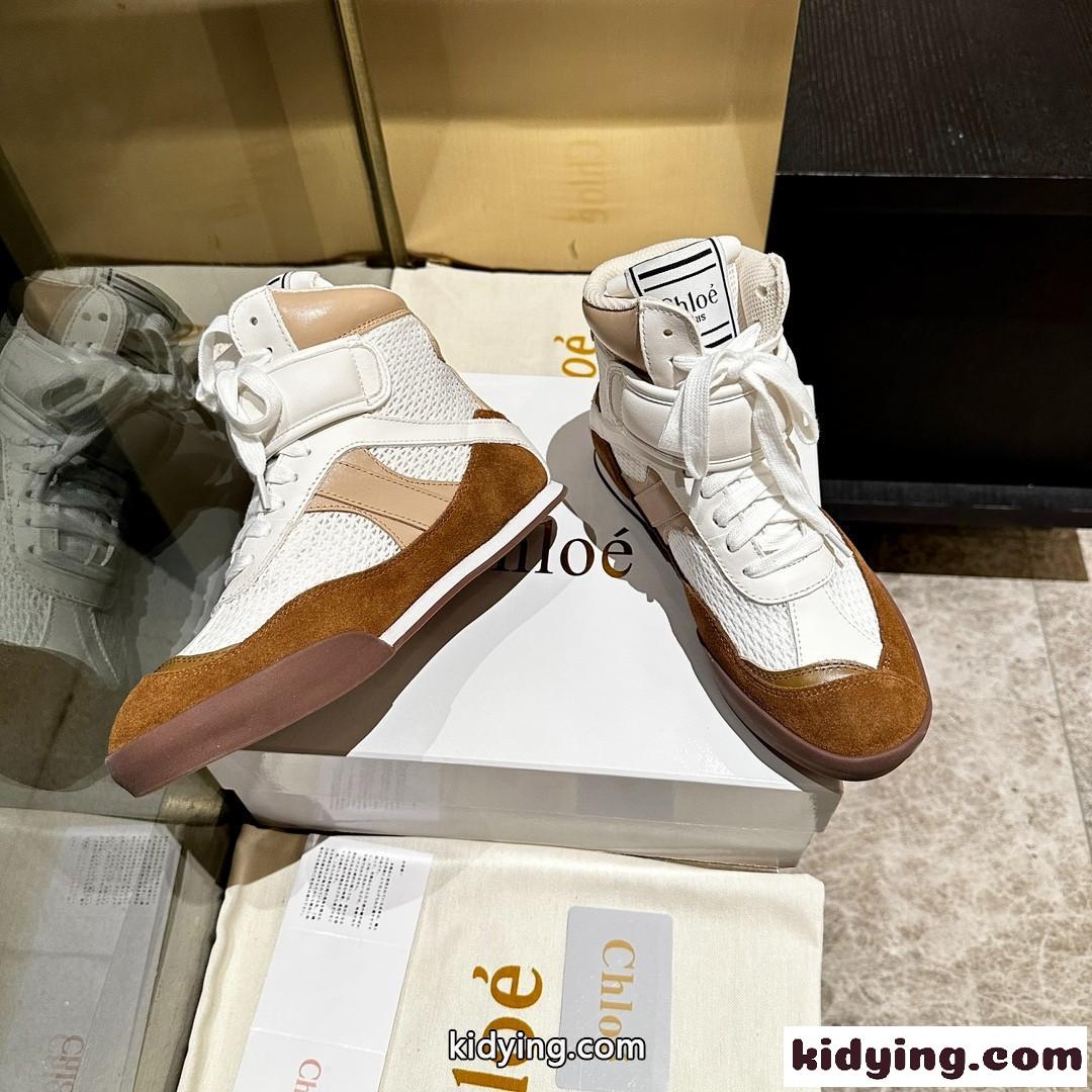 CHLOÉ KICK ハイトップ スニーカー クロエ スニーカー スーパーコピー-2