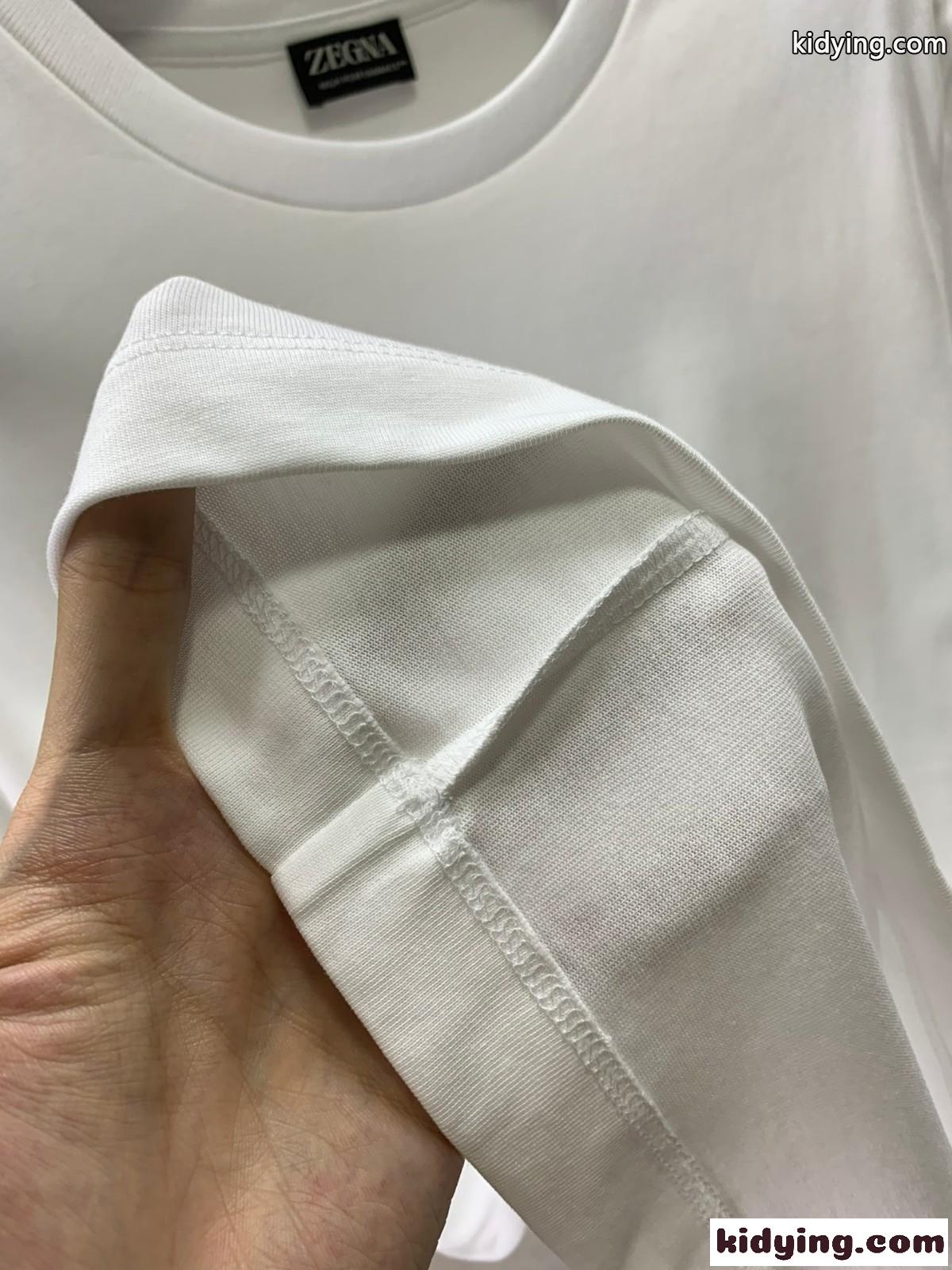 ZEGNA X NORDA プリントコットン 半袖 Tシャツ エルメネジルド・ゼニア Tシャツ コピー ホワイト-4