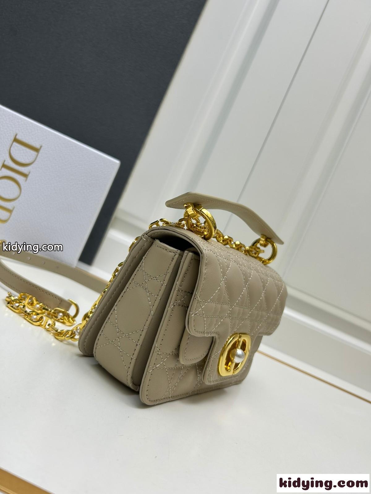 Dior Jolie トップハンドルバッグ スモール クリスチャン・ディオール バッグ コピー ベージュ-0