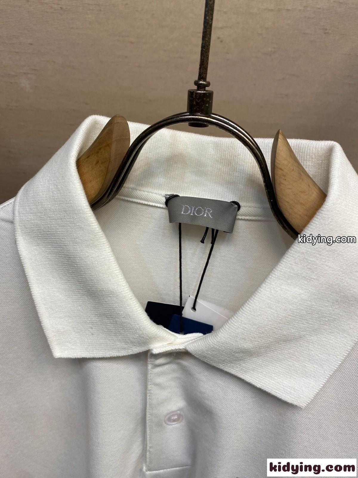 DIOR AND HYLTON NEL ポロシャツ クリスチャン・ディオール Tシャツ コピー ホワイト-2