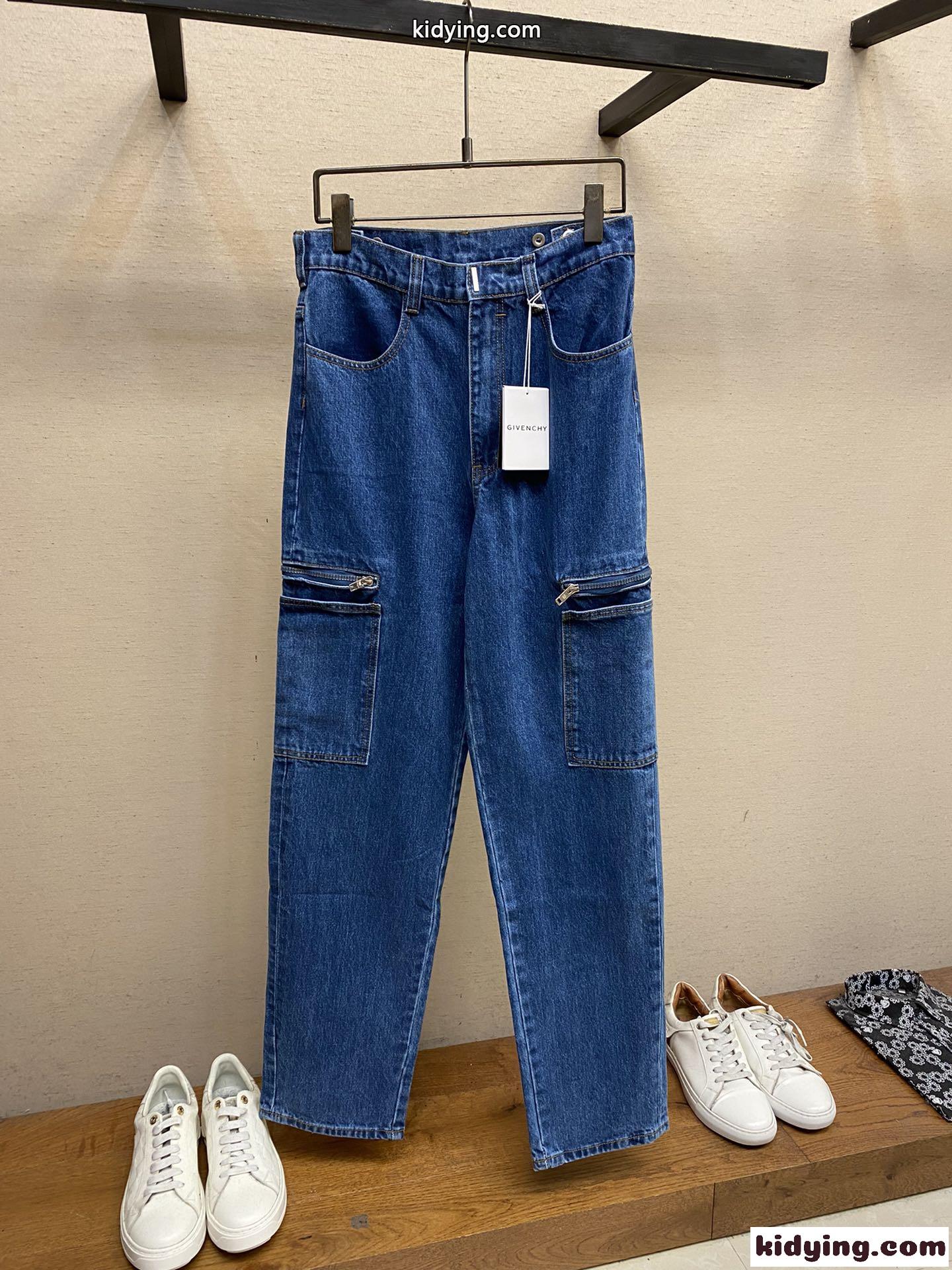 おしゃれ カジュアル デニム カーゴパンツ ジバンシィ パンツ 偽物 メンズ-0