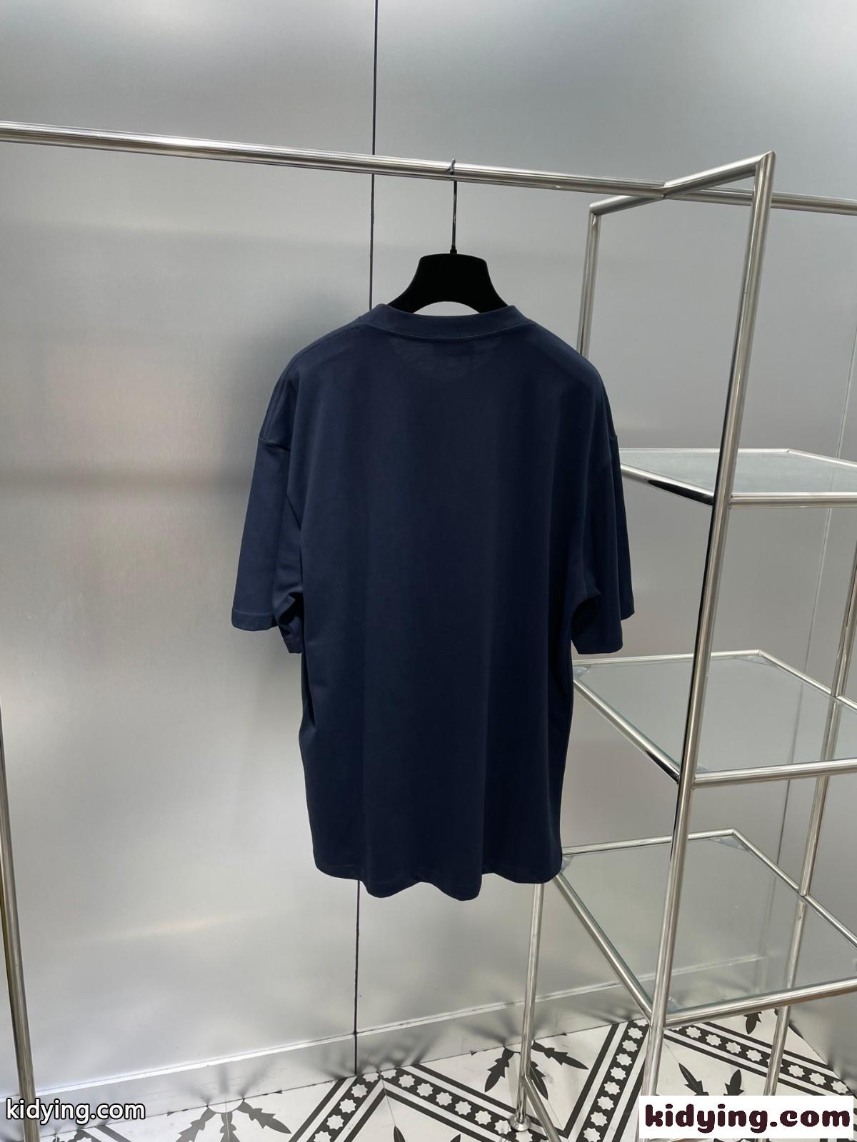 男女兼用 カジュアル お洒落 ゆったり バレンシアガ 半袖tシャツ コピー 体型カバー トップス-1