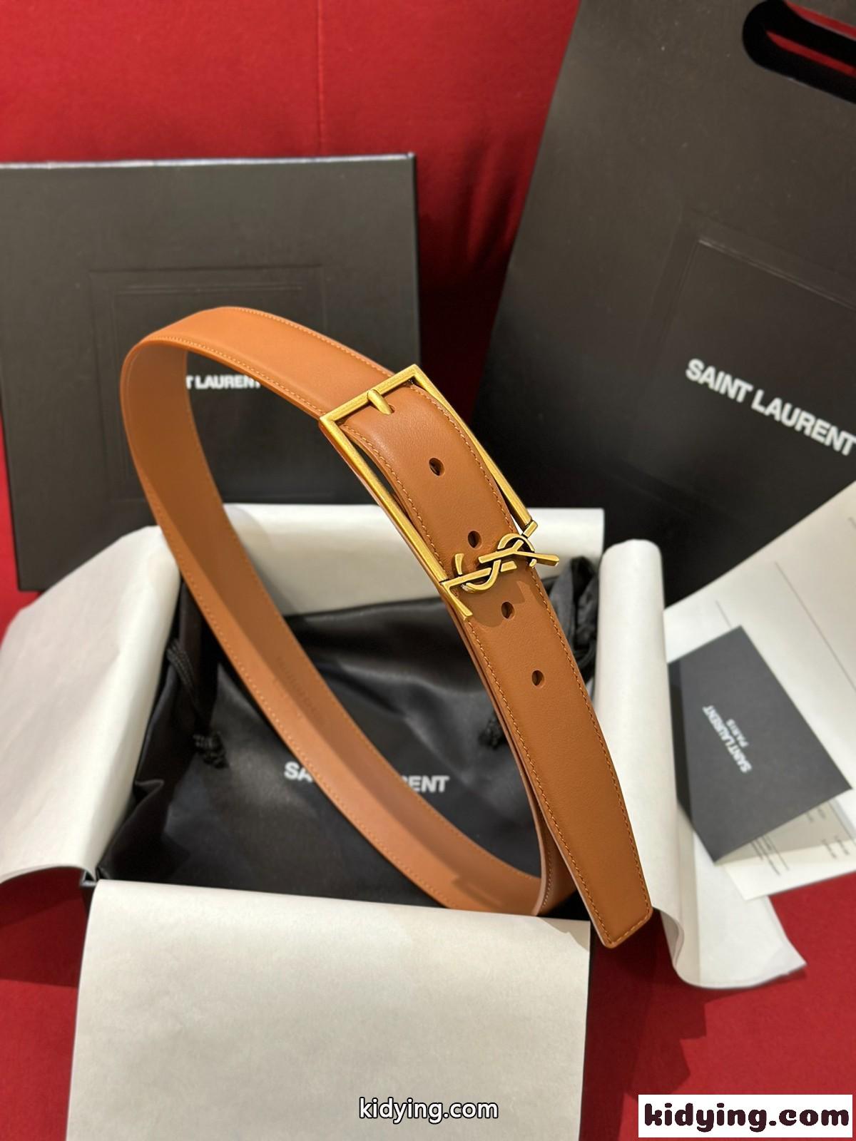 イヴ・サンローラン ベルト コピー 洗練された 合わせやすい YSL レザーベルト-0