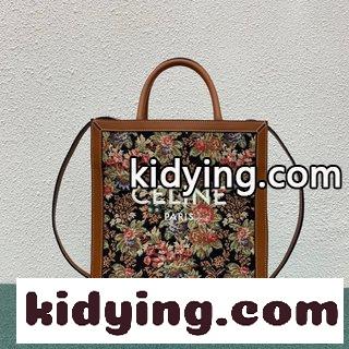 セリーヌ バッグ 花柄コピー 新しいCABAS CELINE MAILLON TRIOMPHEジャカードと牛革-3