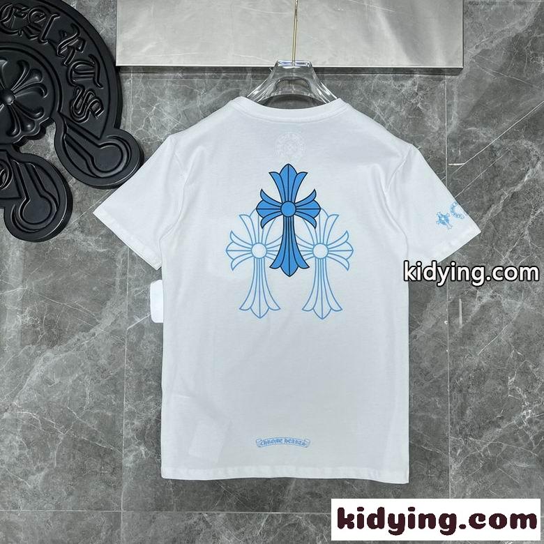 カジュアル 人気 定番 クロムハーツ tシャツ コピー おしゃれ プリント クルーネック 半袖 トップス 快適-0