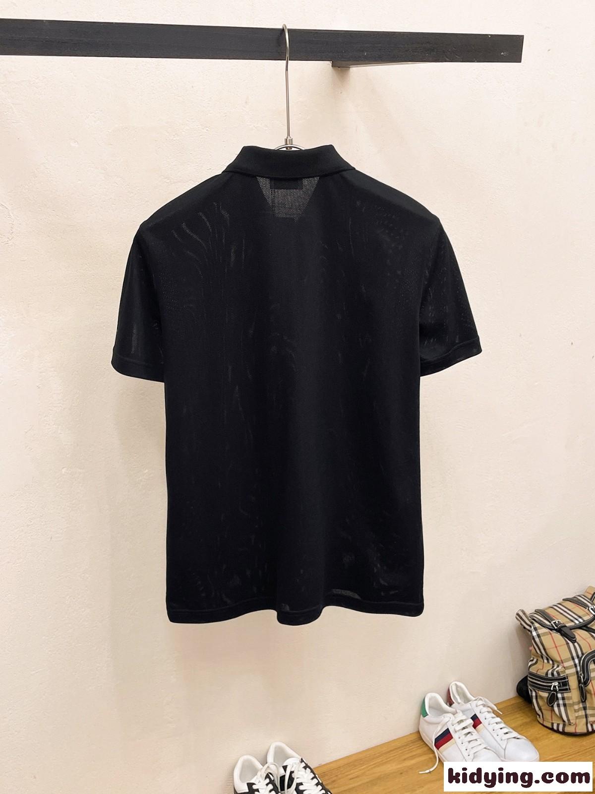 洗練された ビジネス 半袖 ポロシャツ サルヴァトーレ・フェラガモ Tシャツ コピー ブラック-4