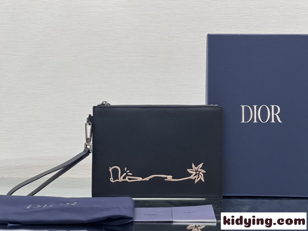 CACTUS JACK DIOR A5ポーチ 刺繍 クリスチャン・ディオール バッグ コピー クラッチバッグ-1