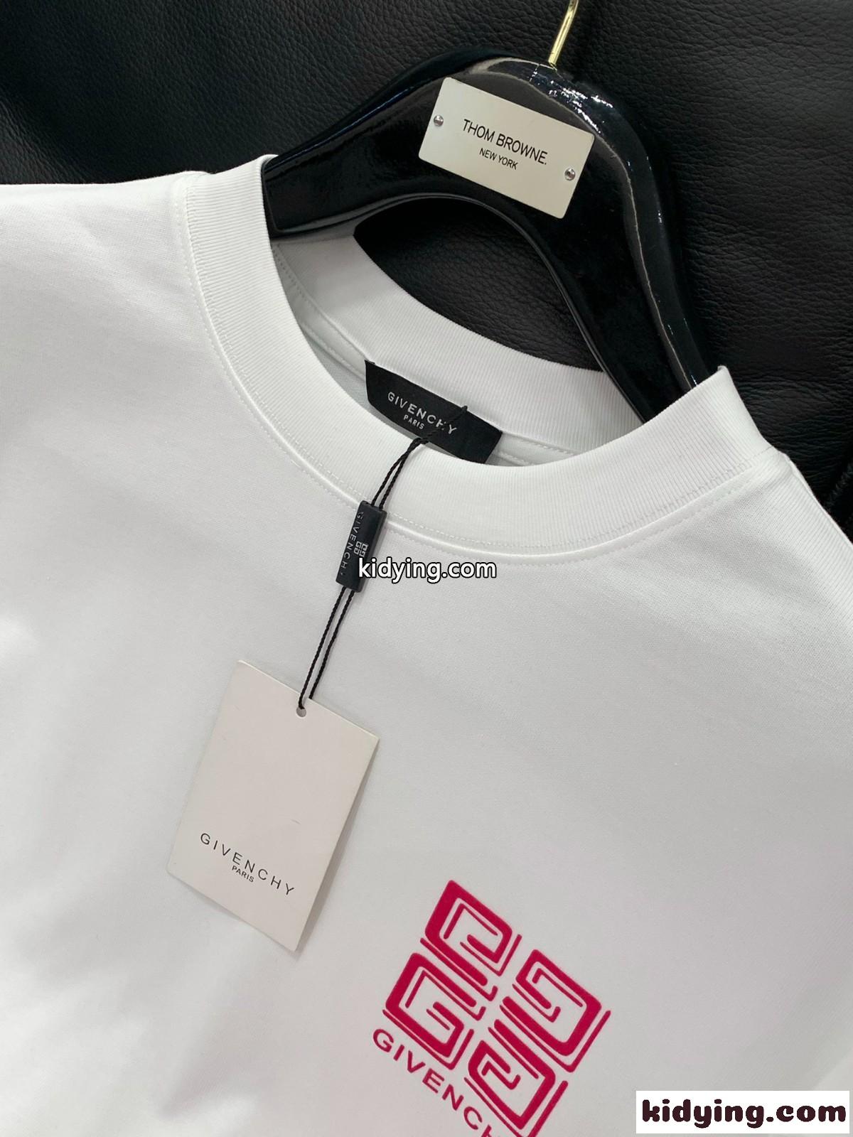 カジュアル 定番 ロゴ 長袖tシャツ ジバンシィ Tシャツ コピー クルーネック ホワイト-2