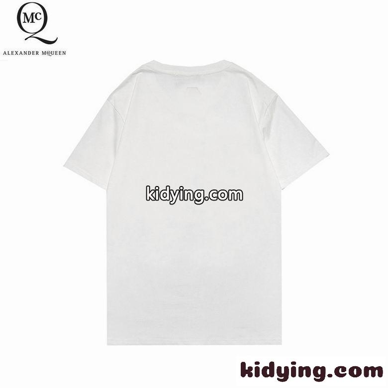 シンプル 合わせやすい クルーネック プリント アレキサンダー・マックイーン 半袖Tシャツ コピー 定番 カジュアル 快適-2
