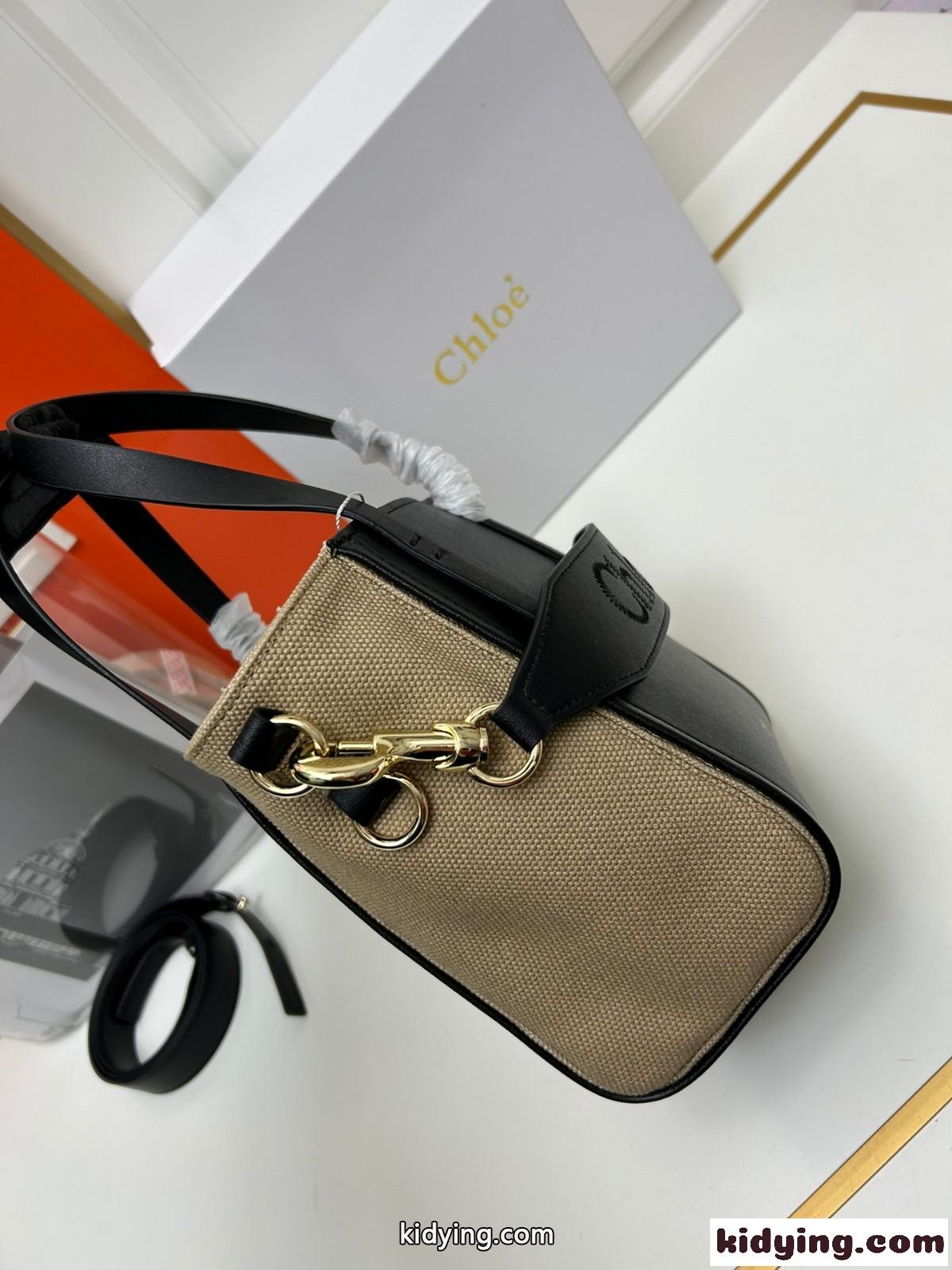 CHLOE SENSE トートバッグ クロエ バッグ コピー ショルダーバッグ ブラック-1