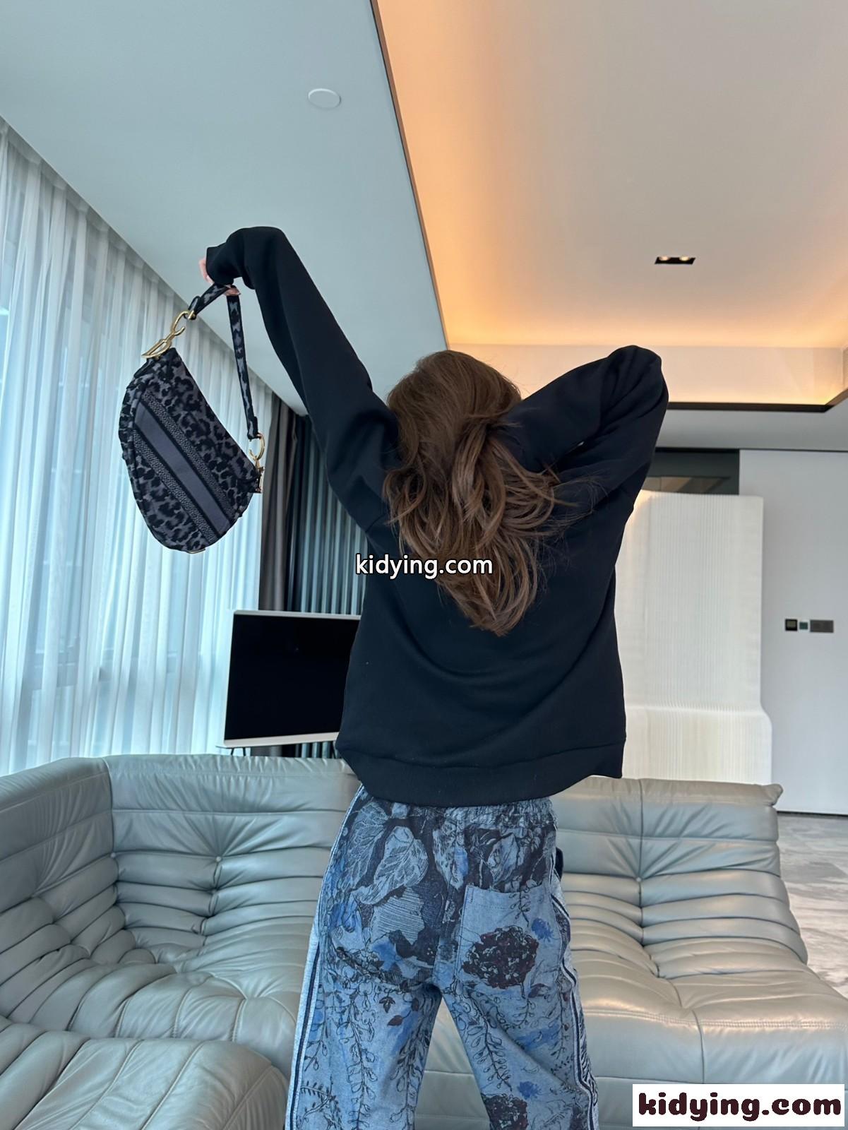 DIOR BY ERL オーバーサイズ スウェット クリスチャン・ディオール パーカー コピー ブラック-4