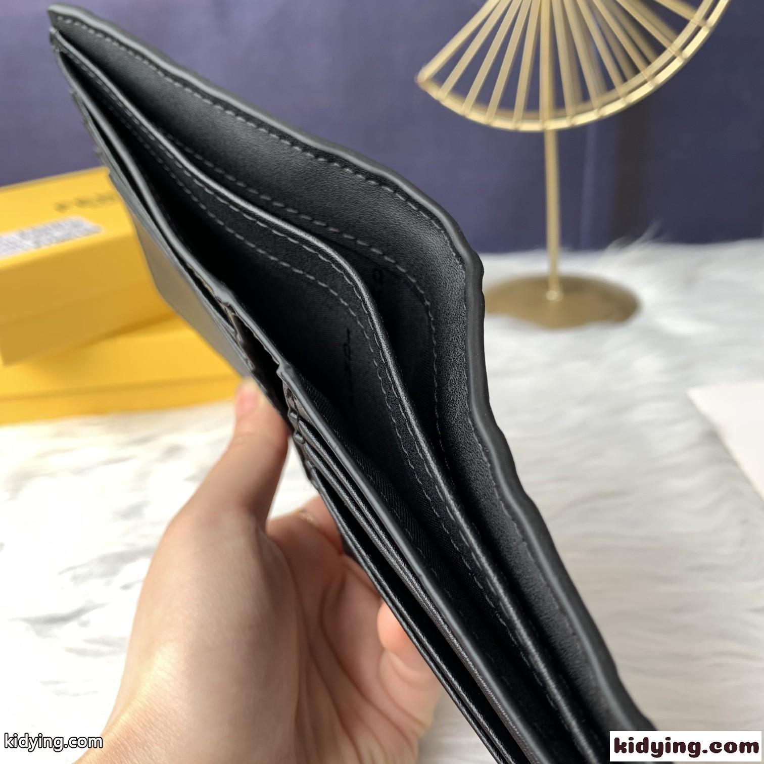 人気 FF フェンディ 財布 コピー 二つ折り財布 ウォレット ユニセックス ブラック-3