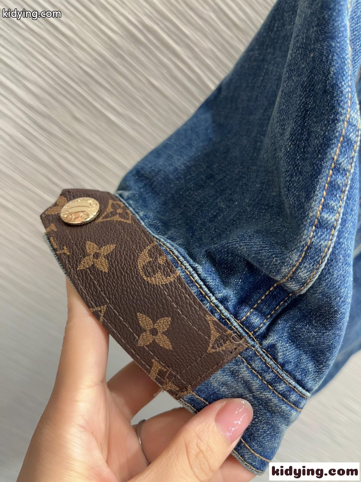 LV バイ・ザ・プール ストーンウォッシュスリーブレストラッカージャケット ルイ・ヴィトン ジャケット コピー-4