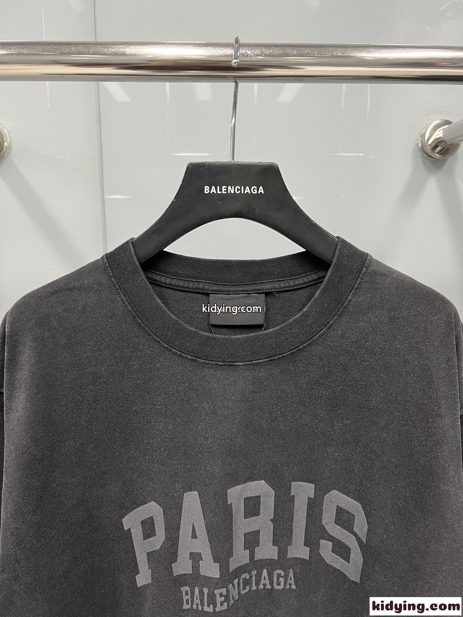 カジュアル 人気 CITIES PARIS 半袖Tシャツ バレンシアガ Tシャツ コピー ユニセックス-2