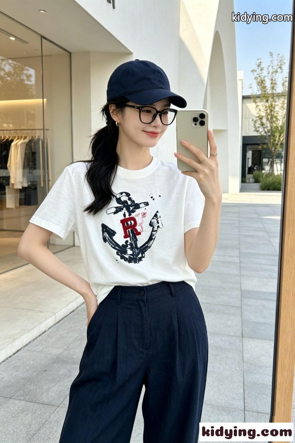 カジュアル ヴィンテージ 半袖Tシャツ ラルフローレン Tシャツ 偽物 ホワイト-3