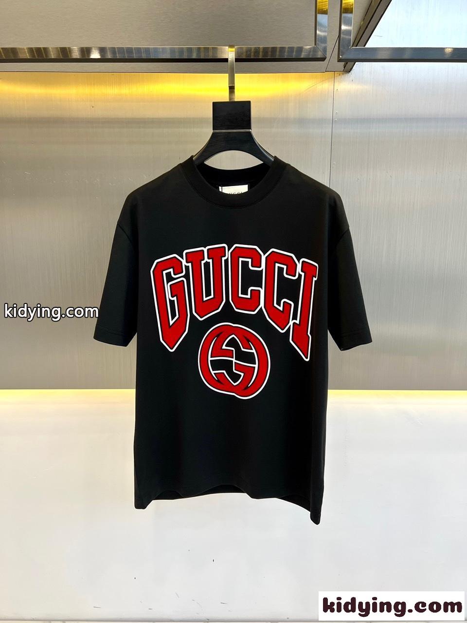 グッチ Tシャツ コピー 定番 合わせやすい ロゴ 半袖tシャツ ブラック-0