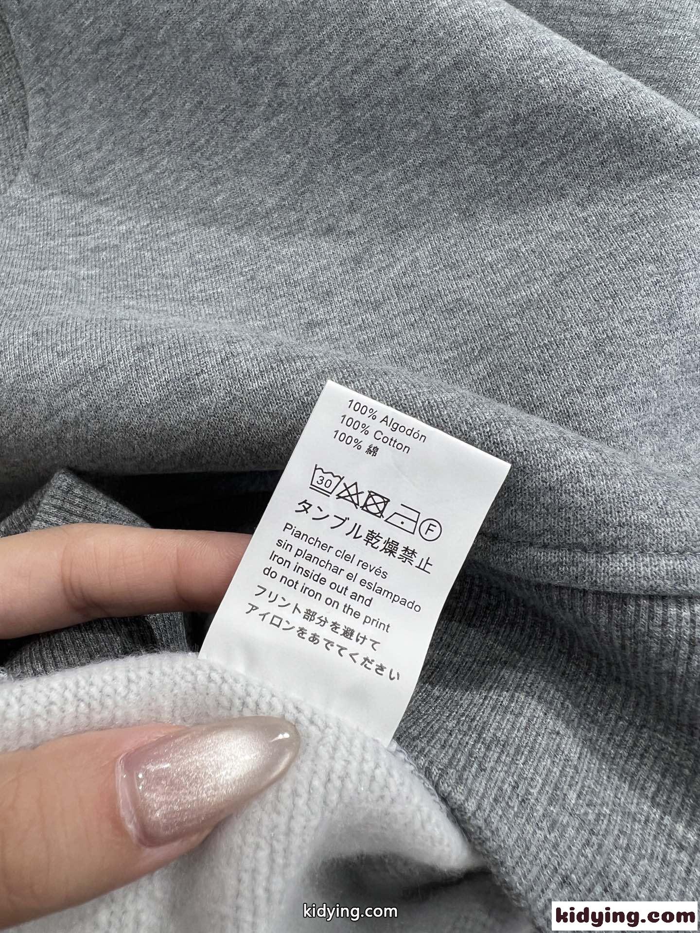 カジュアル クロップド スウェットシャツ ロエベ Tシャツ コピー グレー-5