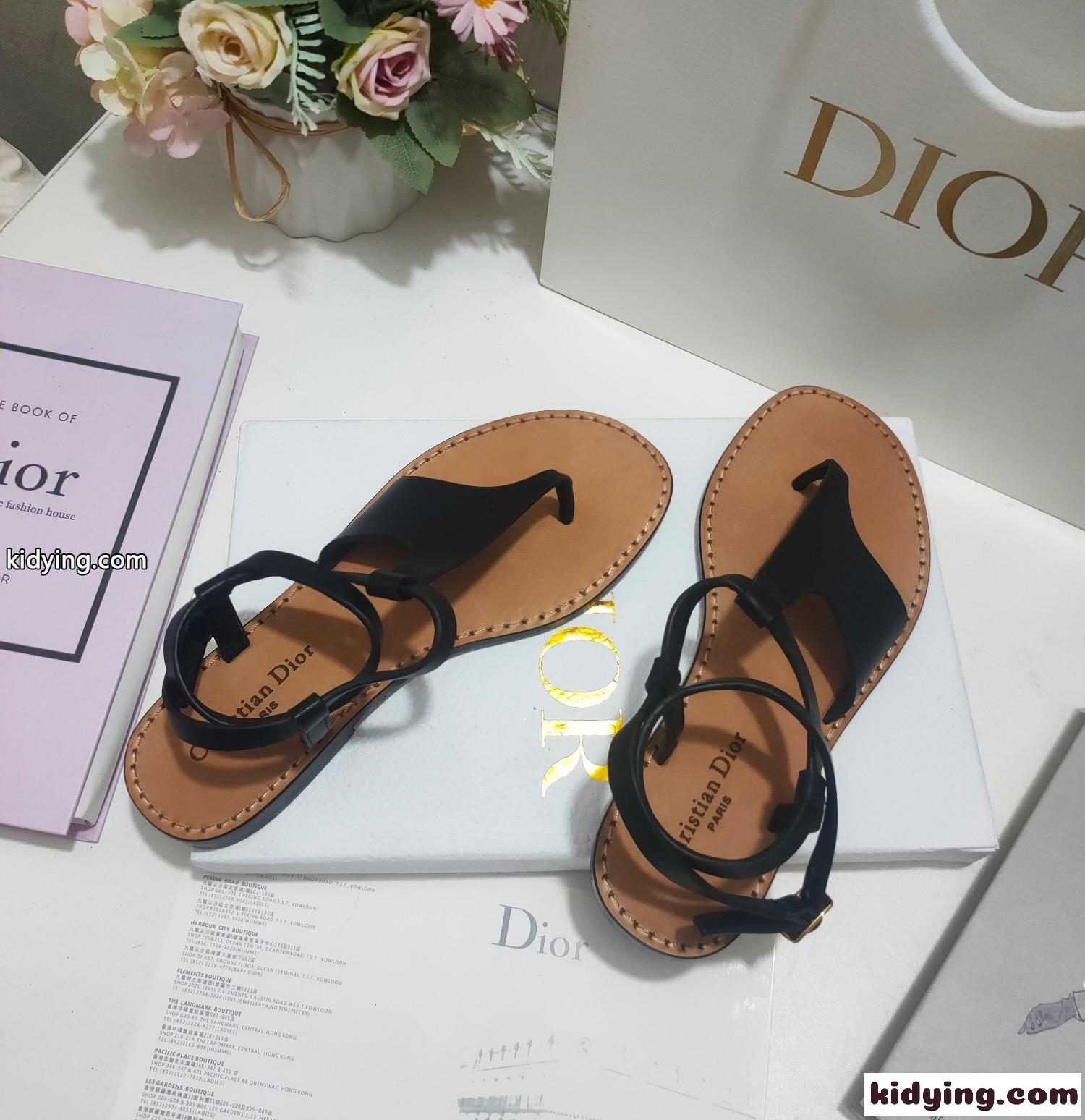 Dioriviera Dior Sun ビーチサンダル クリスチャン・ディオール サンダル コピー ブラック-4