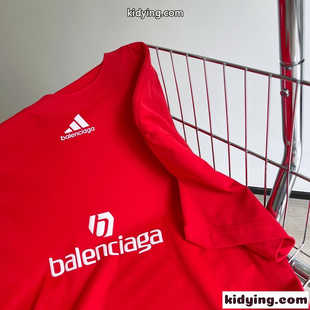 BALENCIAGA×ADIDAS コラボ カジュアル 3色あり ゆったり バレンシアガ 半袖tシャツ コピー-1