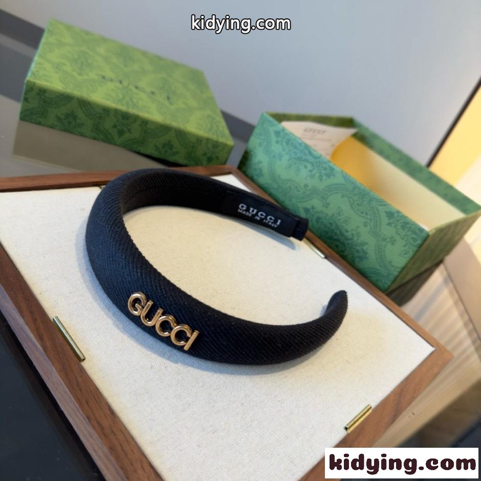 シンプル GUCCI ロゴ カチューシャ グッチ 偽物 合わせやすい-1