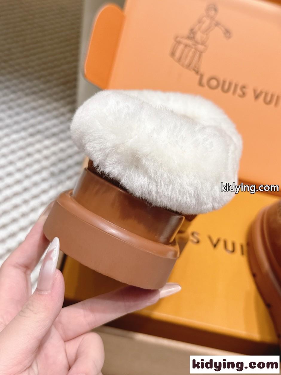 秋冬 大人気 LV SKI コルティナ ミュール ルイ・ヴィトン スーパーコピー ブラウン-4