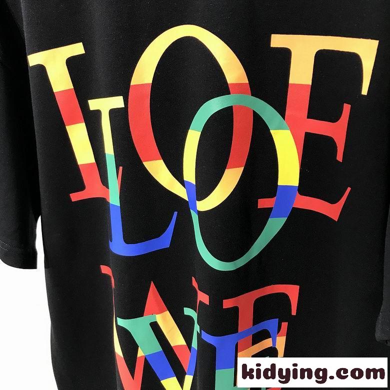 流行り ビッグシルエット 体型カバー ユニセックス プリント ロゴ ロエベ tシャツ コピー 春夏 トップス クルーネック-4