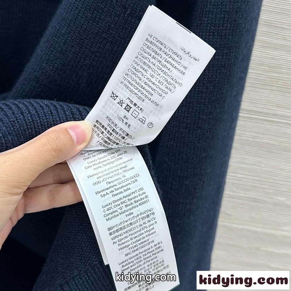 シンプル 洗練された ウール クルーネック グッチ セーター コピー ユニセックス-3