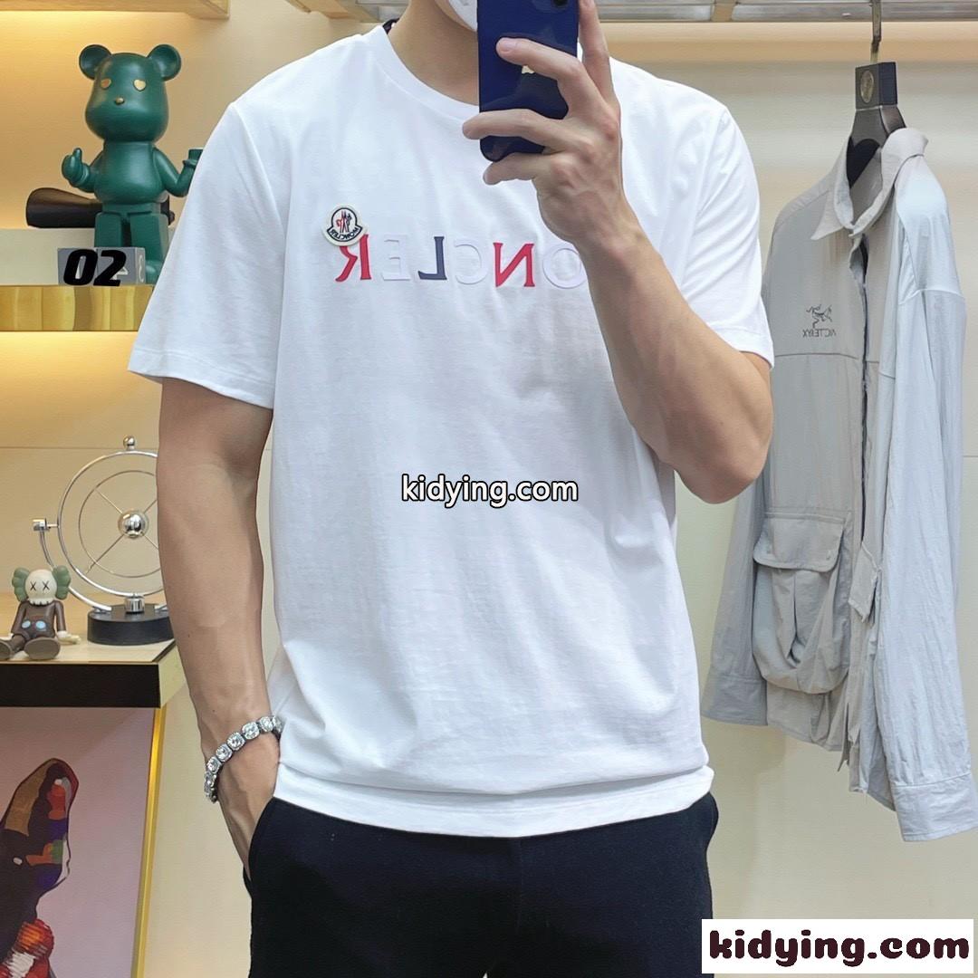 定番 人気 ラバーロゴ入りプリント モンクレール Tシャツ コピー 半袖 トップス-0
