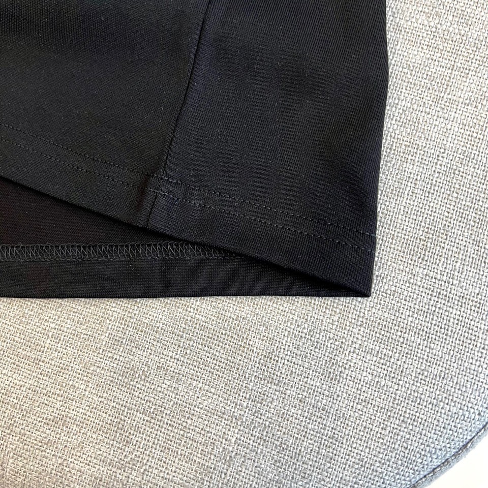 洗練された ロゴ刺繍 クルーネック ルイ・ヴィトン Tシャツ 偽物 コットン ブラック-3