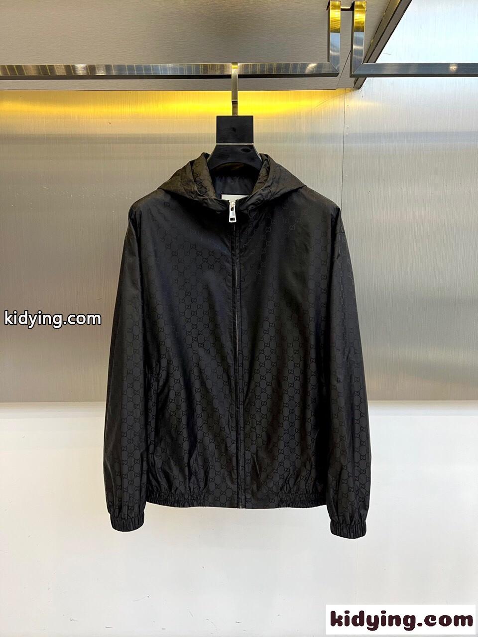 グッチ ジャケット 偽物 洗練された 上品 GG総柄 フード付きジャケット-1