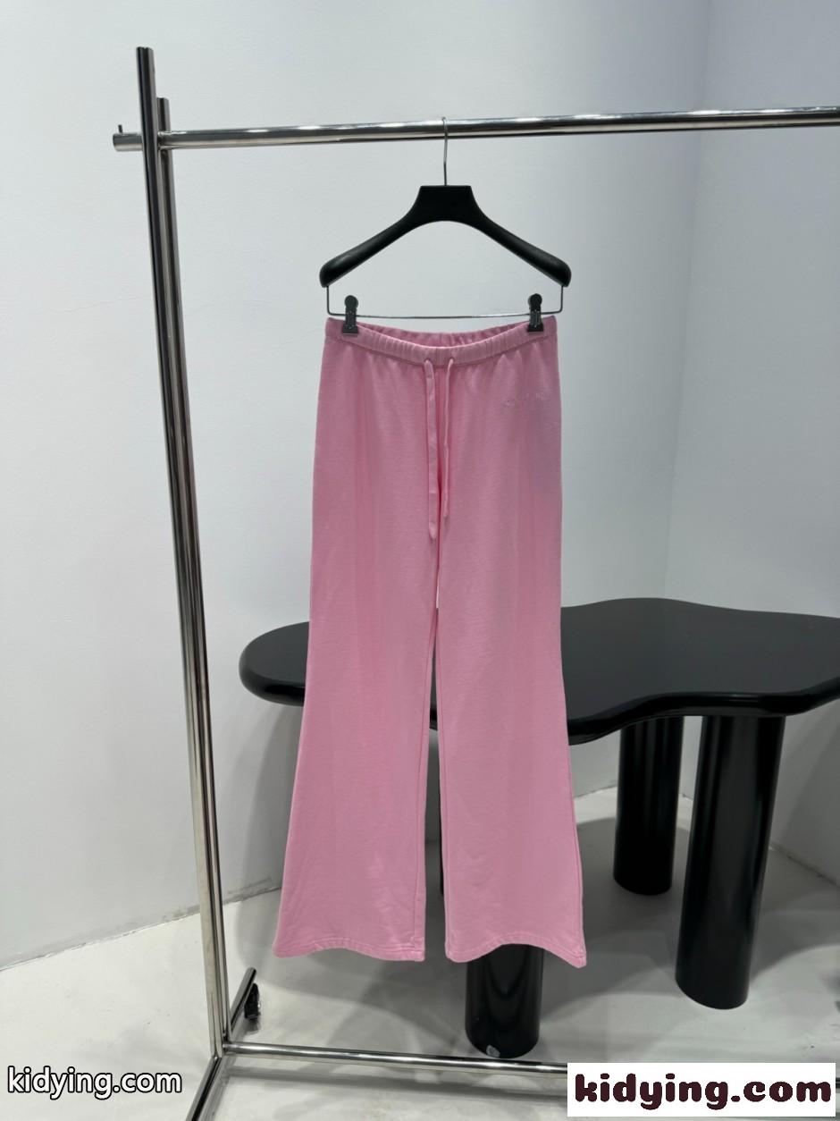 バレンシアガ パンツ コピー シンプル スウェットパンツ 合わせやすい ピンク-0