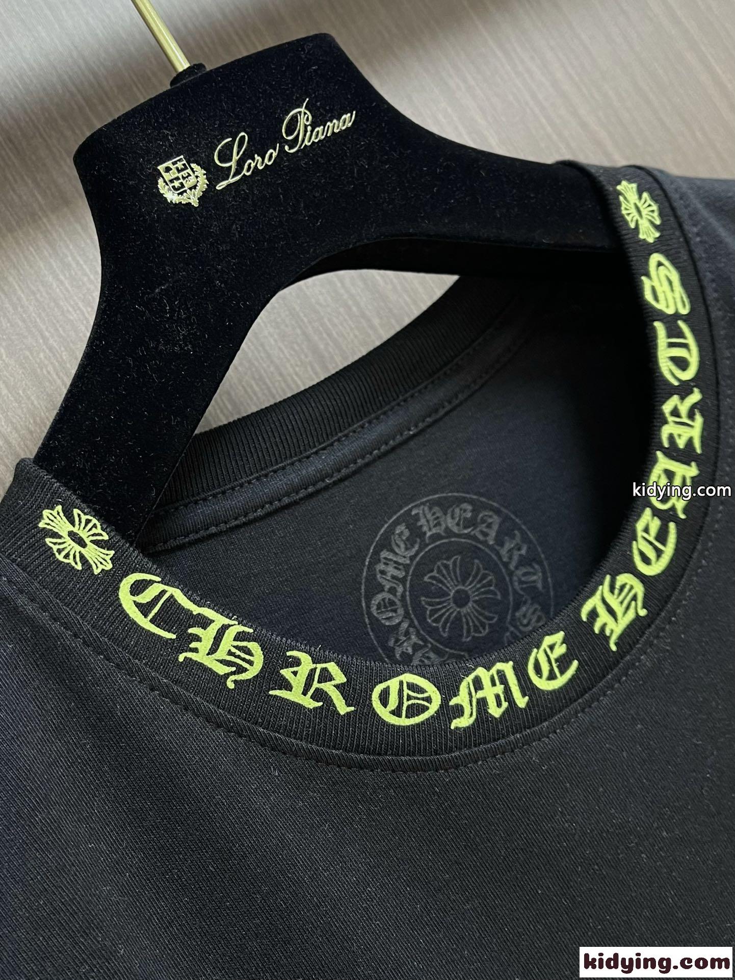 カジュアル プリント 長袖Tシャツ クロムハーツ Tシャツ 偽物 ブラック-2