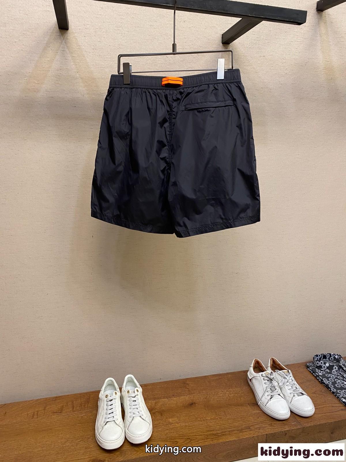 シンプル 合わせやすい ショートパンツ エルメネジルド・ゼニア パンツ 偽物 ブラック-0
