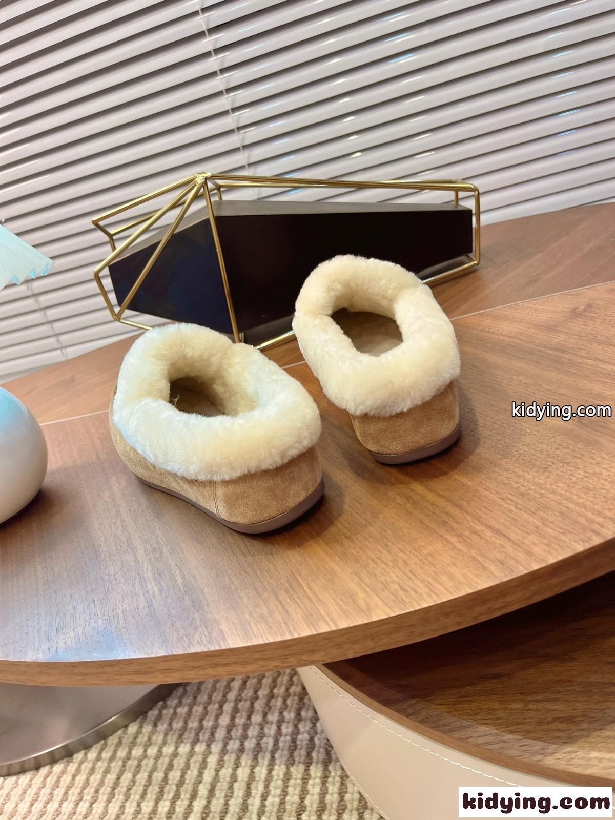 シンプル UGG スエード ムートン シューズ アグ モカシン スーパーコピー-3