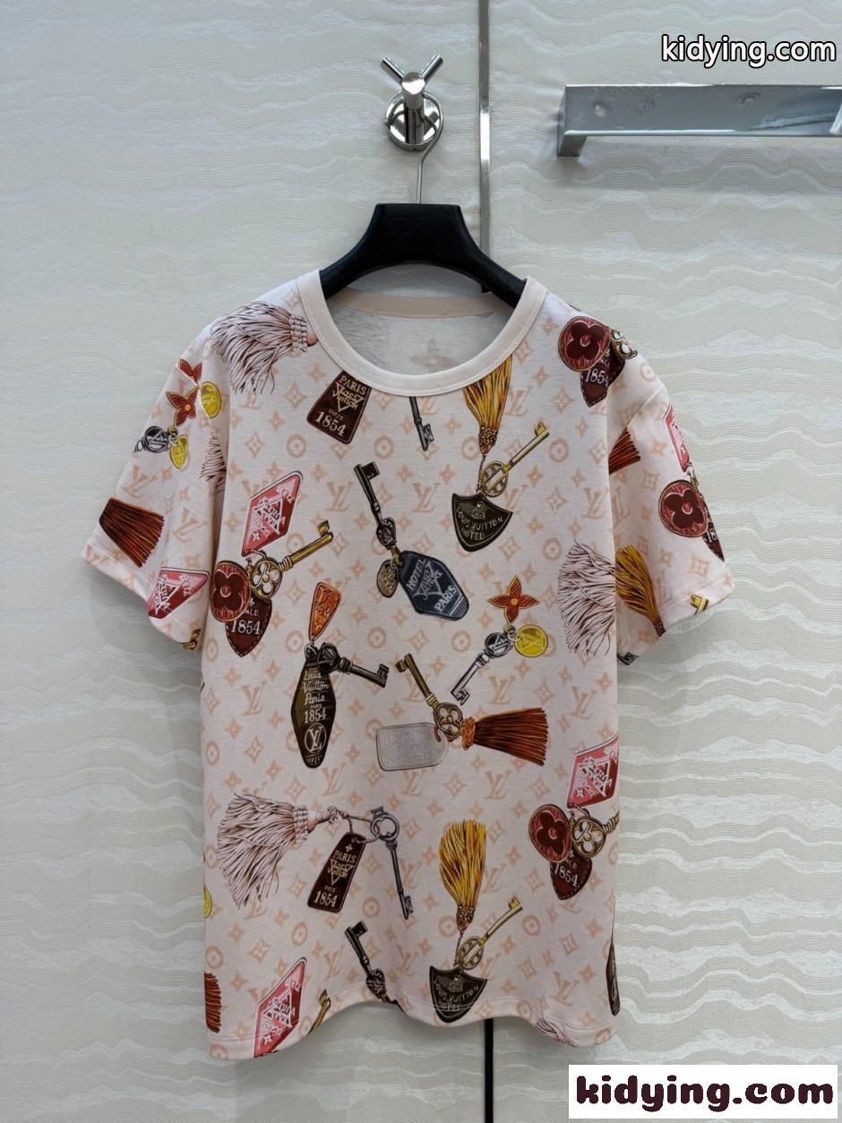 モノグラム ゲットアウェイ プリントTシャツ ルイ・ヴィトン Tシャツ コピー-0