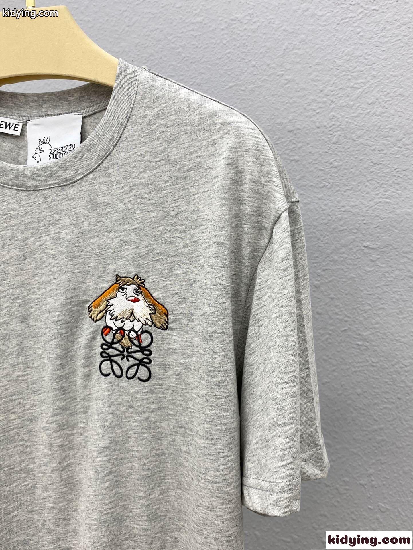 遊び心いっぱい 新作 ヒン アナグラム 半袖Tシャツ ロエベ Tシャツ コピー コットン ユニセックス-2