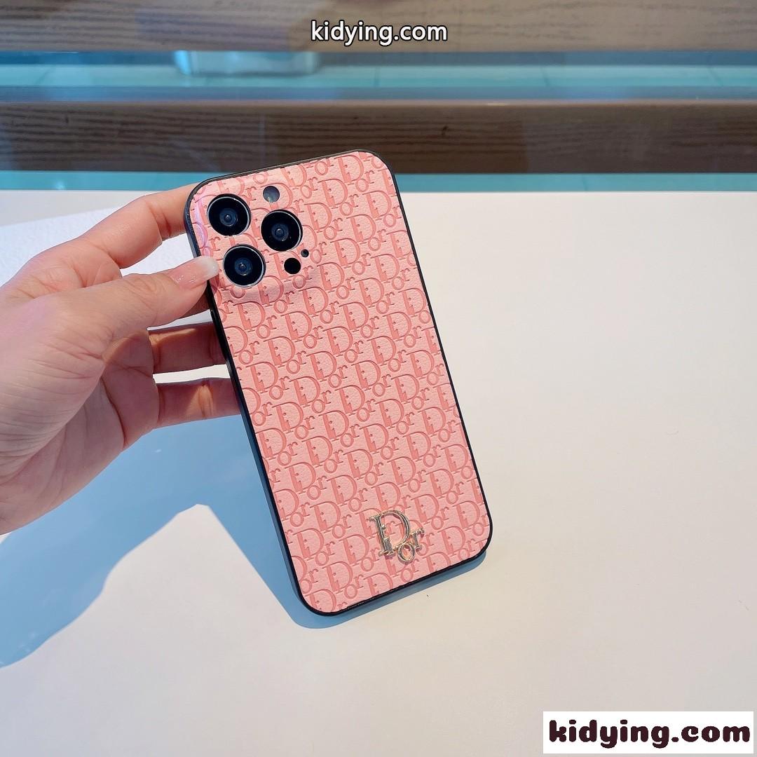 可愛い ピンク ブラック クリスチャン・ディオール アイフォンケース コピー レディース ファッション スマホケース-0