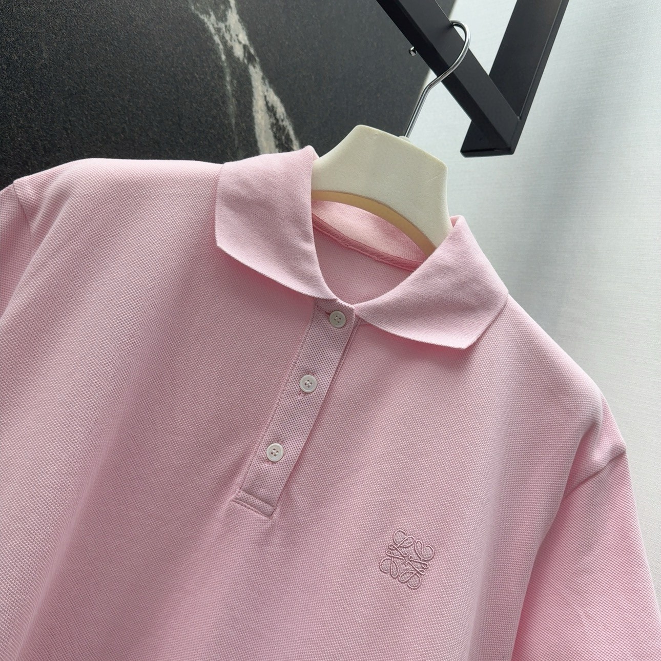 カジュアル トラペーズ ポロ ロエベ Tシャツ コピー レディース ピンク-2