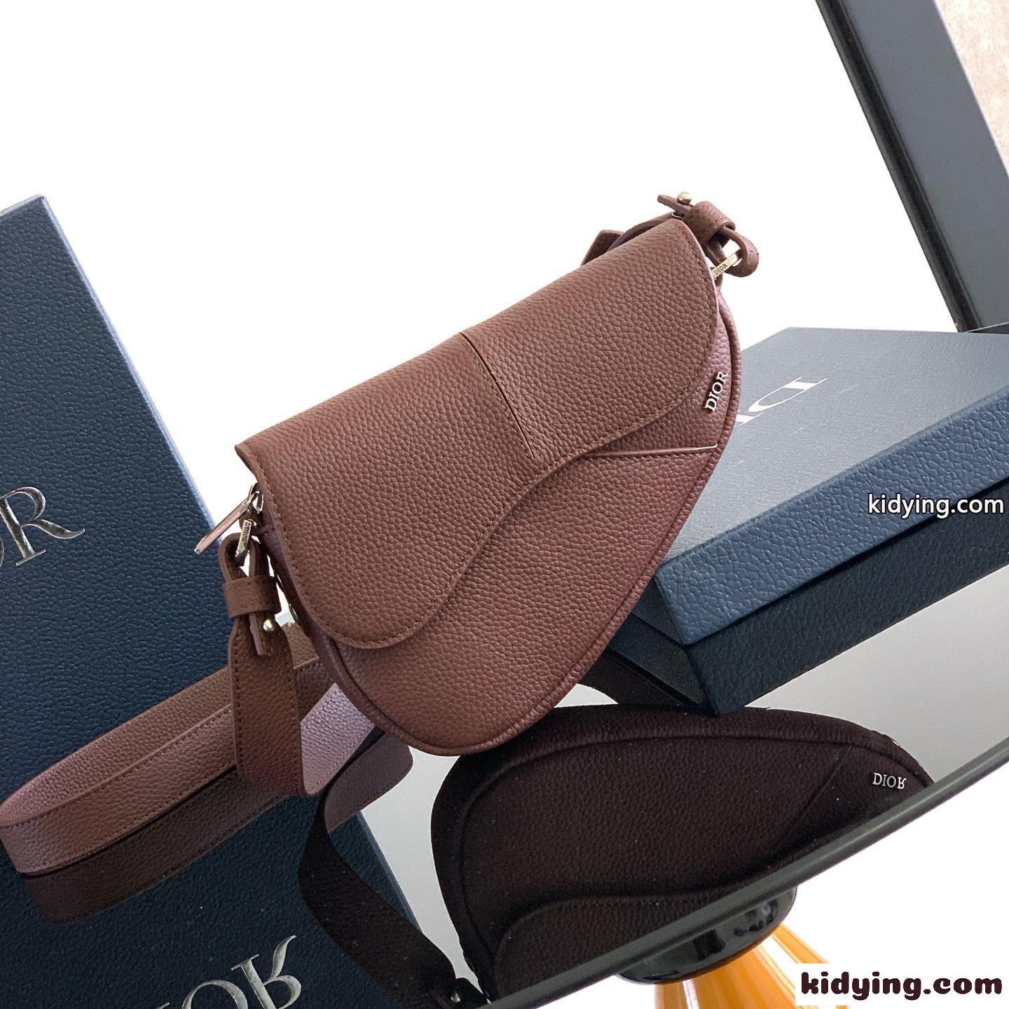 クリスチャン・ディオール Saddle バッグ ミニ スーパーコピー メンズバッグ ブラウン-0