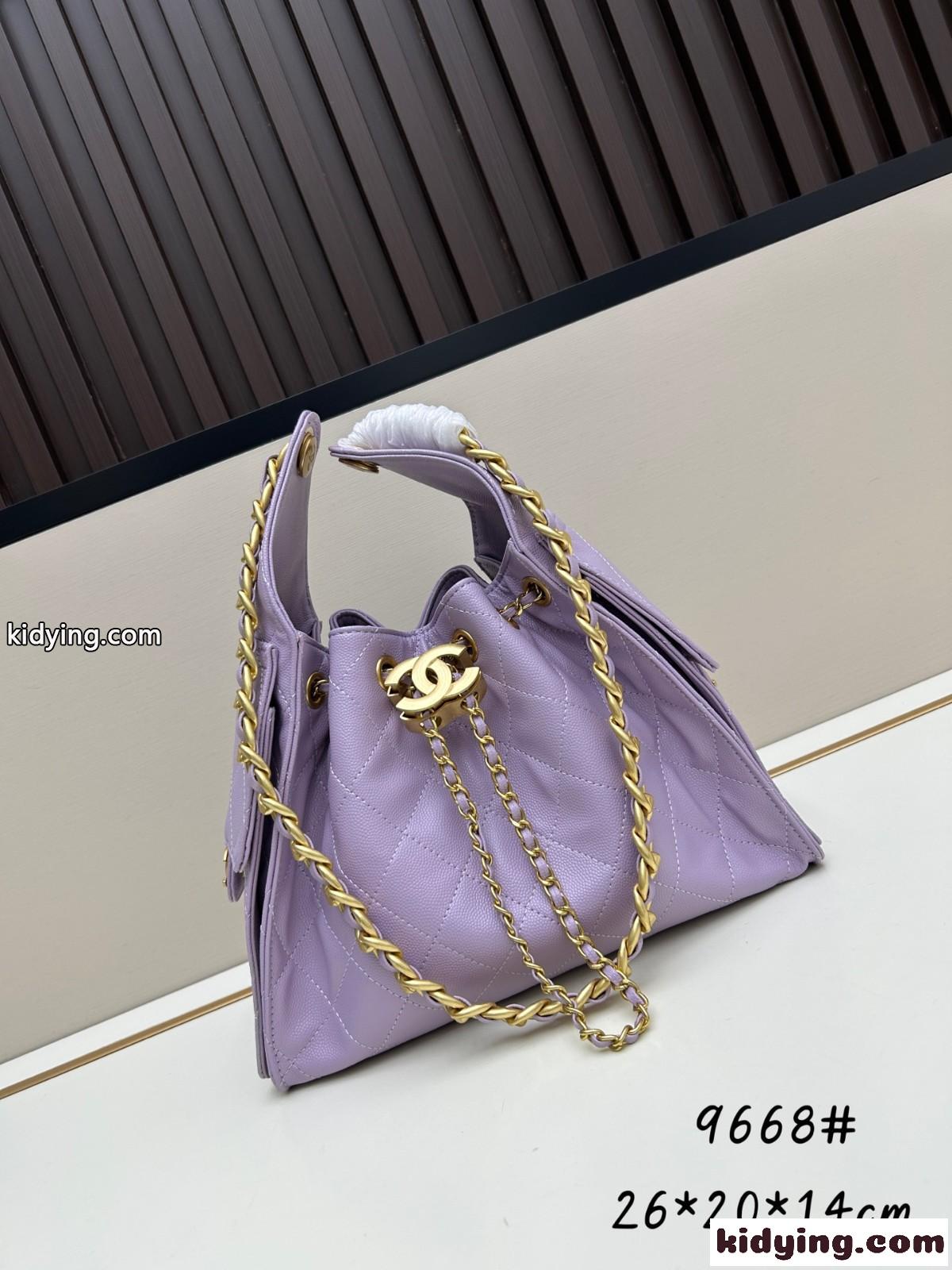 CHANEL25 ホーボーバッグ スモール シャネル バッグ コピー パープル-2