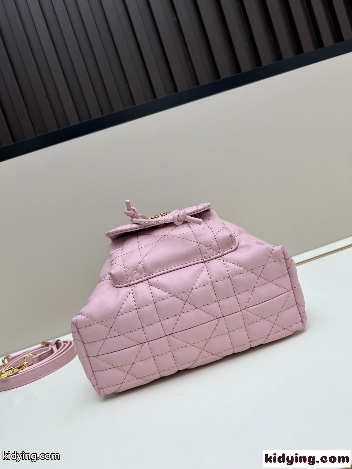 Dior Caro バケットバッグ スモール クリスチャン・ディオール バッグ コピー ピンク-3