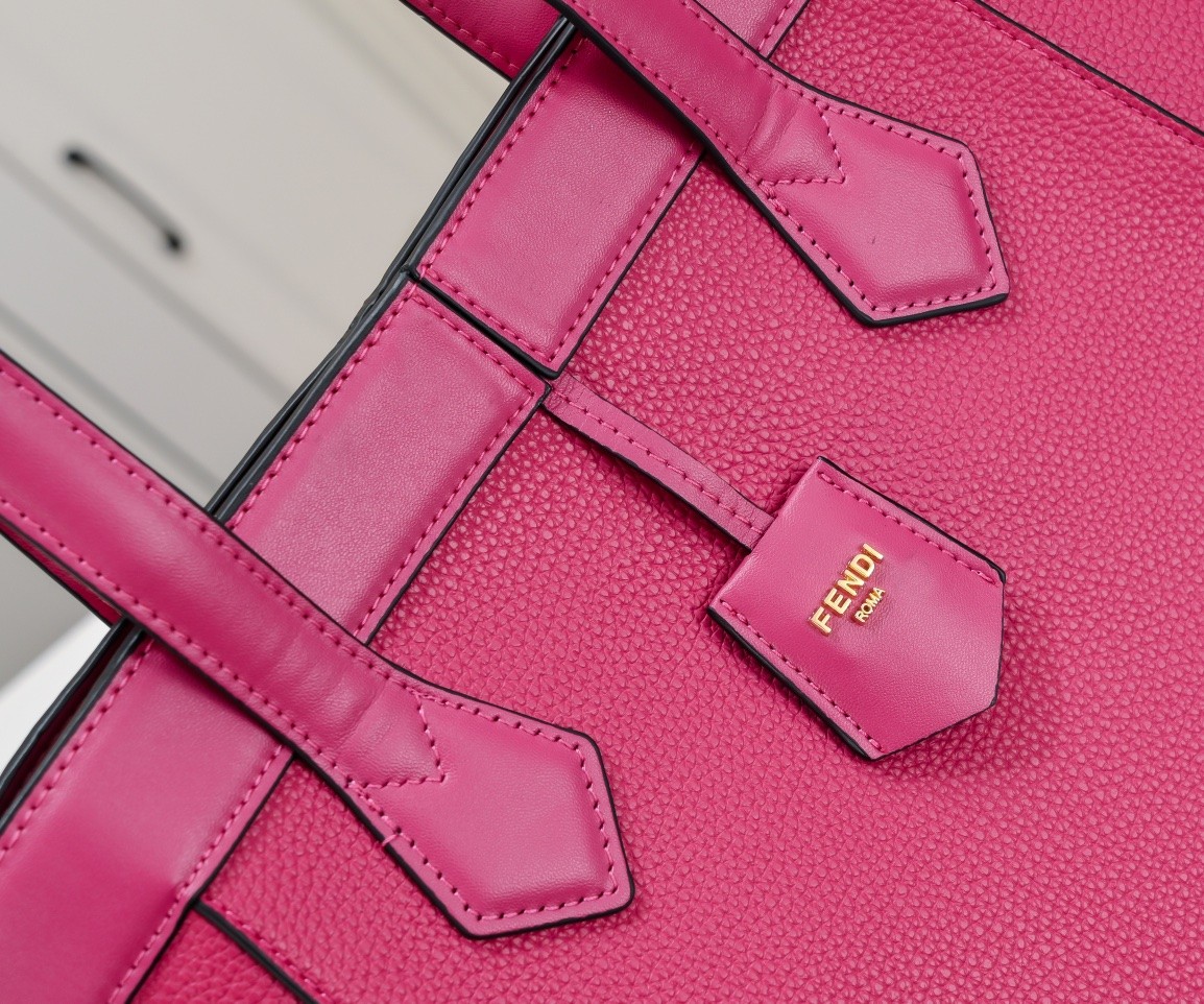 Fendi Origami ミディアム 変形バッグ フェンディ バッグ コピー ピンクレザー-3