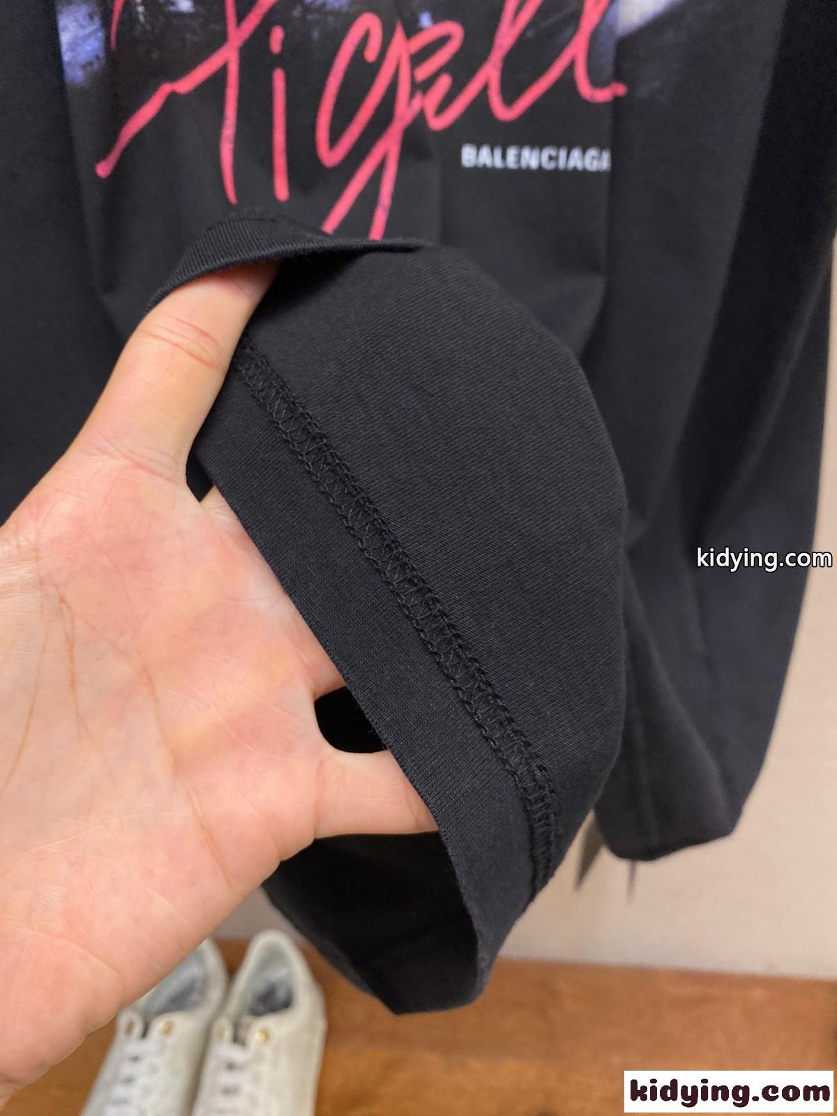 オーバーサイズ PIGALLE 半袖Tシャツ バレンシアガ Tシャツ コピー ユニセックス-3
