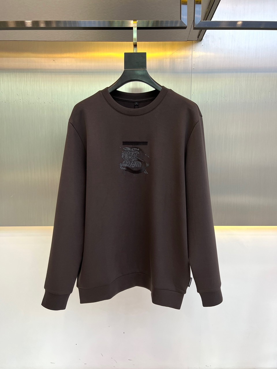 上品 カジュアル クルーネック コットン スウェットシャツ バーバリー Tシャツ コピー-2