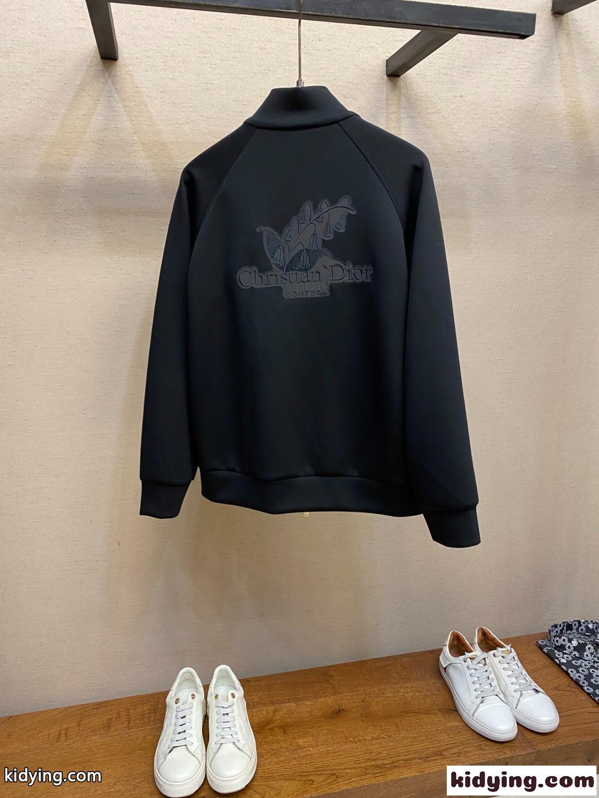 カジュアル コットン ジップジャケット クリスチャン・ディオール ジャケット コピー ブラック-0
