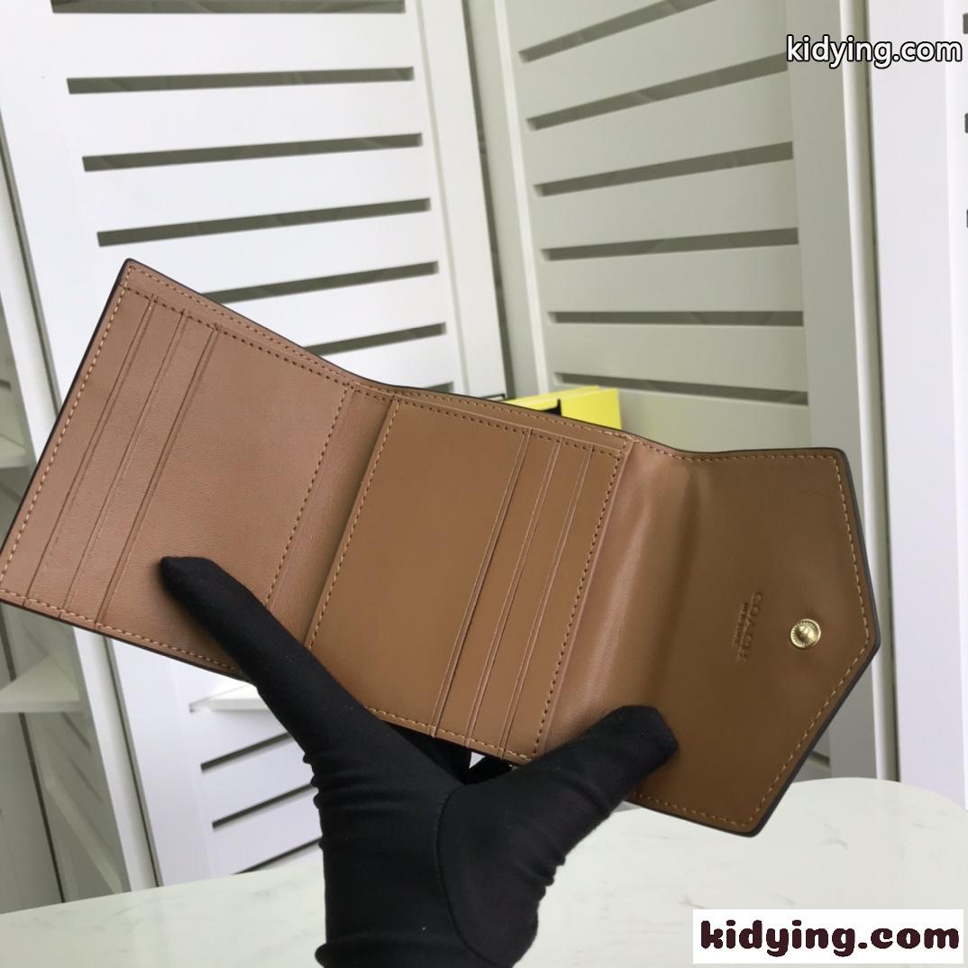 コーチ 財布 コピー ウォレット 三つ折り財布 可愛い おしゃれ ミニ財布 レディース 人気 定番-4