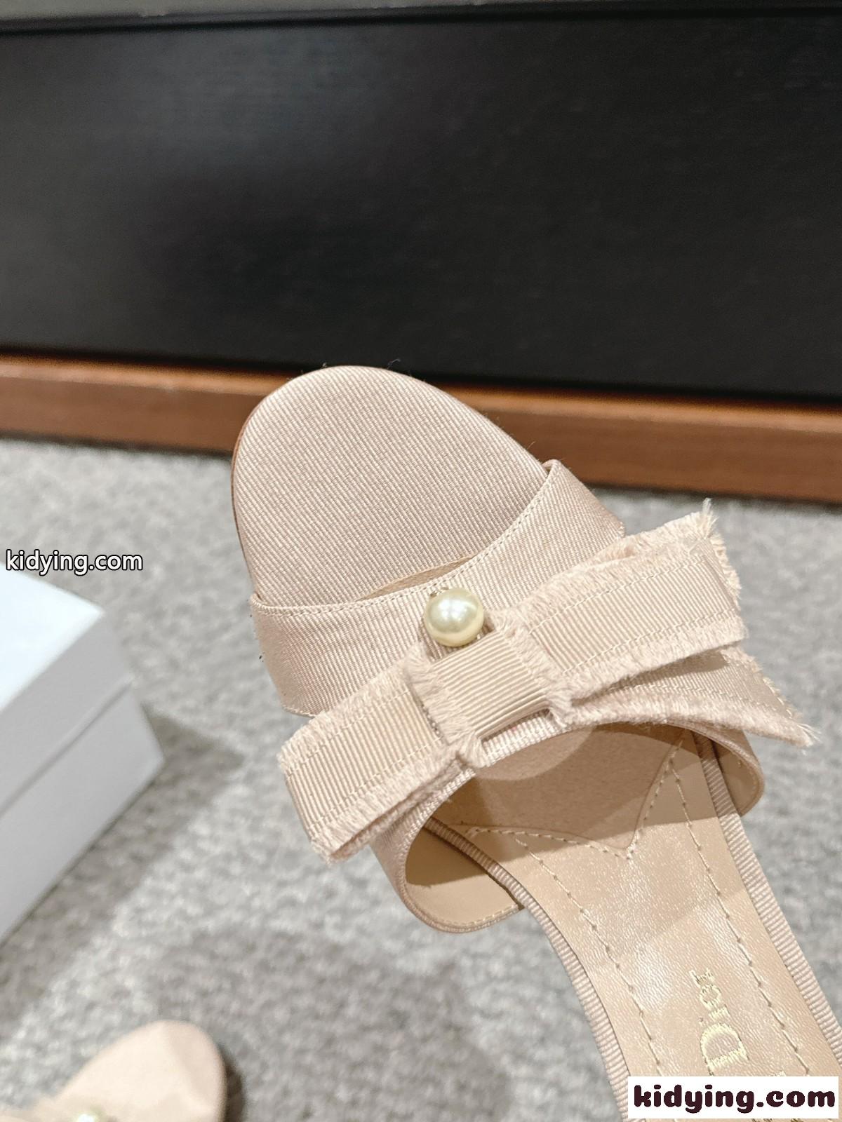 Adiorable ヒールミュール クリスチャン・ディオール サンダル コピー ベージュ-4