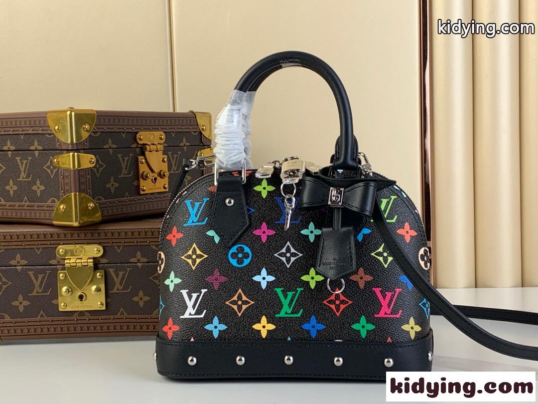 Louis Vuitton x 村上隆 LV × TM アルマ BB スーパーコピー M13078 ブラック-0
